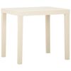 vidaXL Garden Table White 79x65x72 cm Plastic