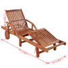vidaXL Sun Lounger Solid Acacia Wood