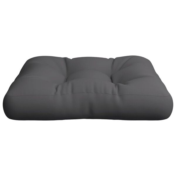 vidaXL Pallet Cushion 60x60x12 cm Grey Fabric