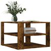 vidaXL Coffee Table Smoked Oak 59.5x59.5x40 cm Engineered Wood