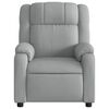 vidaXL Electric Massage Recliner Chair Light Grey Fabric