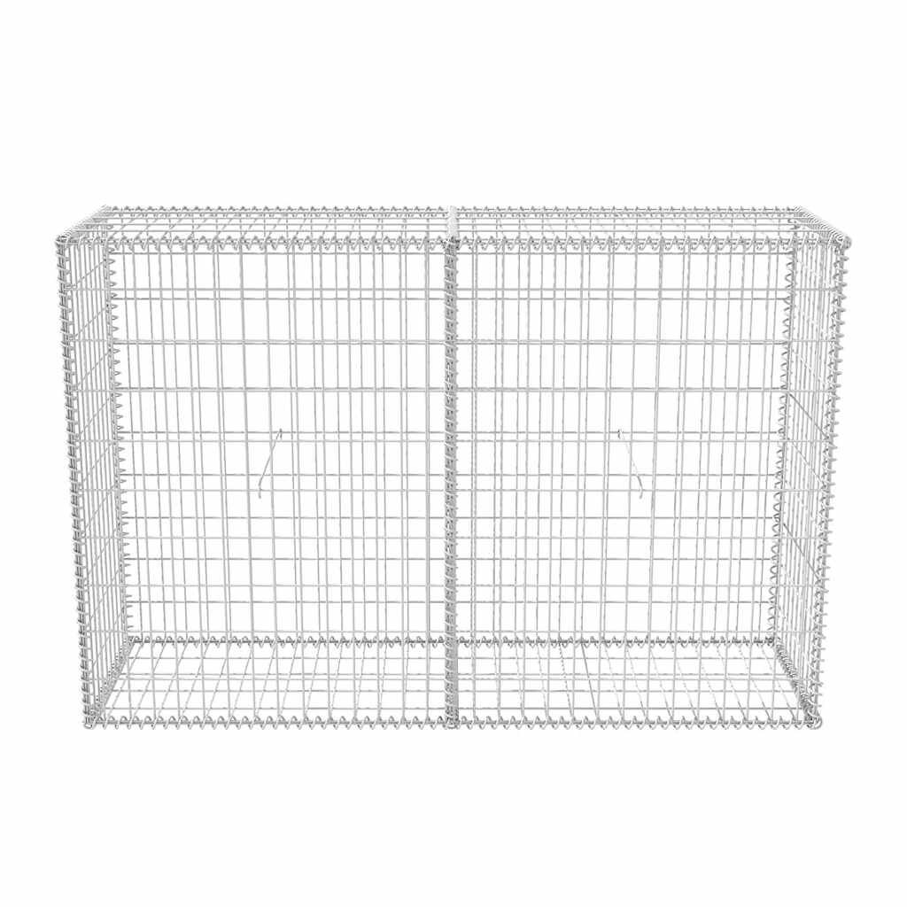 vidaXL Gabion Basket Galvanised Steel 150x50x100 cm