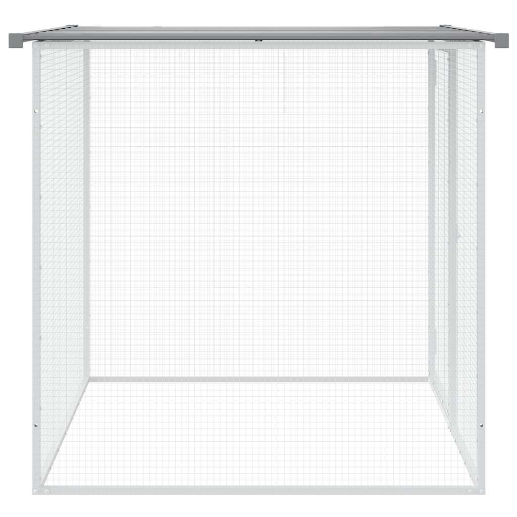 vidaXL Chicken Cage with Roof Light Grey 103x98x90 cm Galvanised Steel