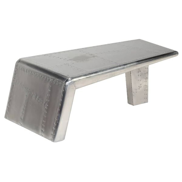 vidaXL Aviator Coffee Table Aluminium Vintage Aircraft Airman Style