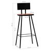 vidaXL Bar Set 7 Piece Solid Reclaimed Wood Multicolour
