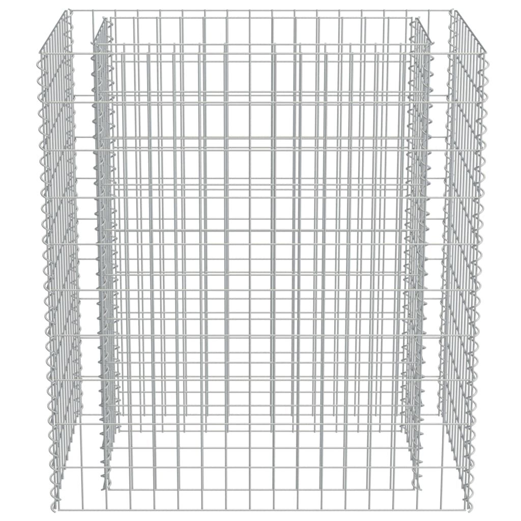 vidaXL Gabion Raised Bed Galvanised Steel 90x50x100 cm