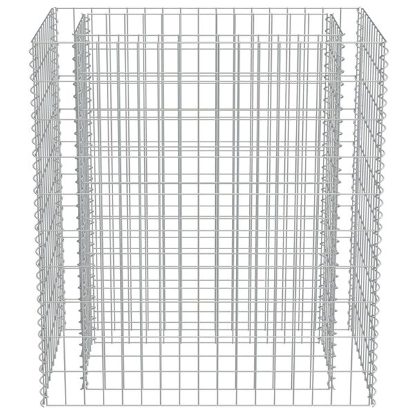 vidaXL Gabion Raised Bed Galvanised Steel 90x50x100 cm
