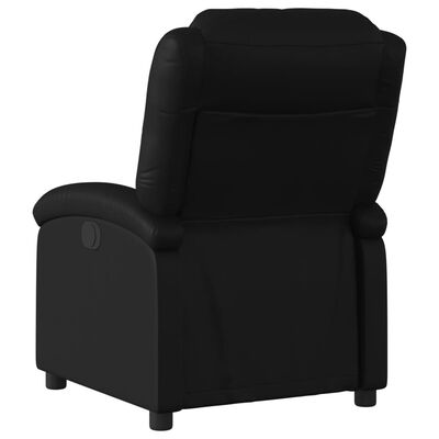 vidaXL Recliner Chair Black Faux Leather