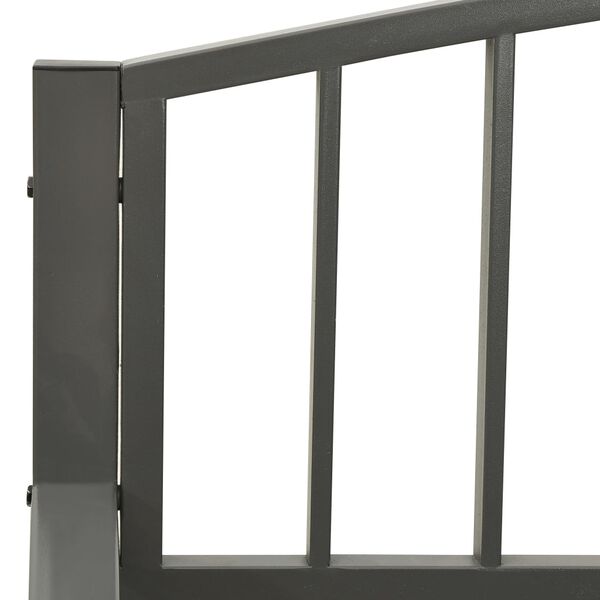 vidaXL Garden Bench 125 cm Steel Grey