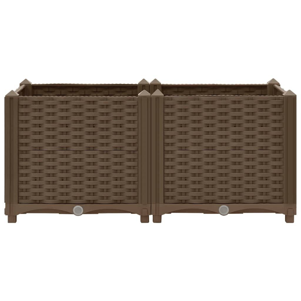vidaXL Raised Bed 80x40x38 cm Polypropylene