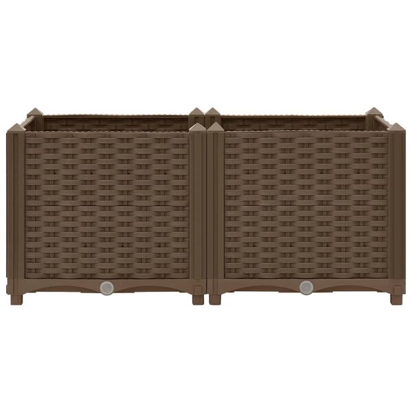 vidaXL Raised Bed 80x40x38 cm Polypropylene