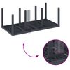 vidaXL Garden Dining Set 7 pcs Anthracite Polt rattan