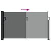 vidaXL Retractable Side Awning Anthracite 120x600 cm