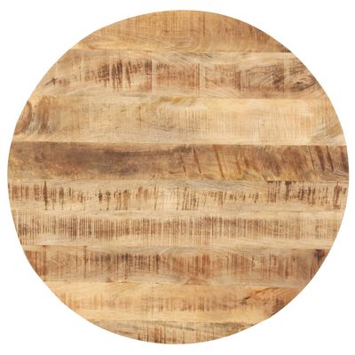 vidaXL Table Top Solid Mango Wood Round 25-27 mm 60 cm