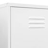 vidaXL Wardrobe White 90x50x180 cm Steel