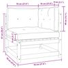vidaXL 2 Piece Garden Lounge Set with Cushions Solid Pinewood