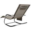 vidaXL Sun Loungers 2 pcs Textilene Taupe and Grey