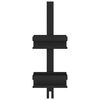vidaXL Hanging Shower Caddy Matt Black Brushed 304 Stainless Steel