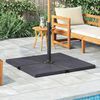 vidaXL Umbrella Weight Plate Black Granite Square 25 kg