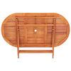 vidaXL Folding Garden Table 160x85x74 cm Solid Eucalyptus Wood