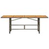vidaXL Garden Table with Acacia Wood Top Grey 190x80x74 cm Poly Rattan