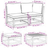 vidaXL 8 Piece Garden Lounge Set with Cushions Solid Wood Acacia