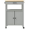 vidaXL Kitchen Trolley MONZA 60x40x90 cm Solid Wood Pine