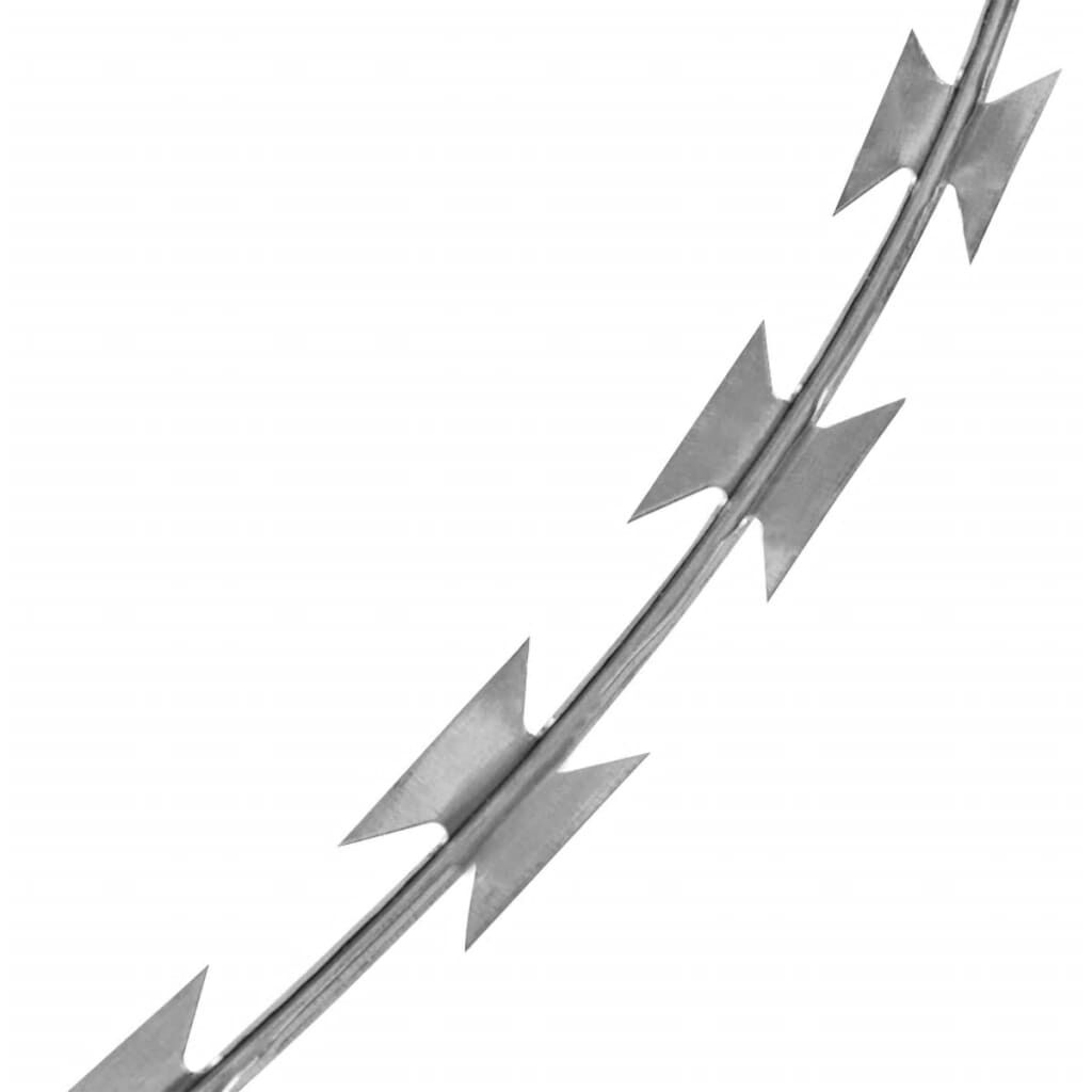 vidaXL Concertina Razor Wire Galvanised Steel 300 m