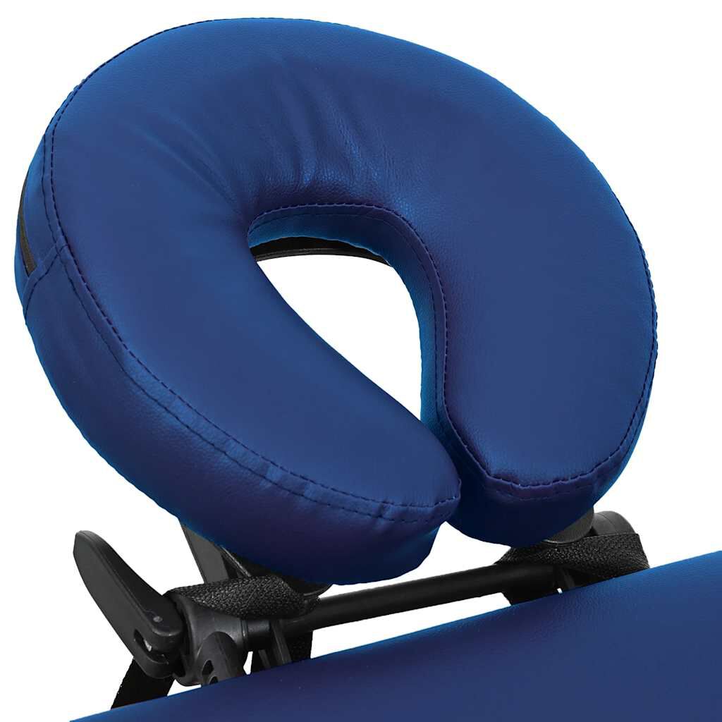 Blue Foldable Massage Table 4 Zones with Aluminium Frame