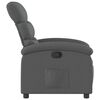 vidaXL Recliner Chair Dark Grey Fabric