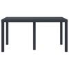 vidaXL Garden Table Anthracite 150 x 100 x 73 cm Poly Rattan