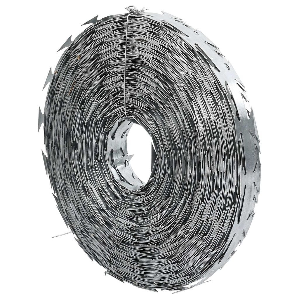 vidaXL Razor Wire 50 m BTO-22 Galvanised Steel