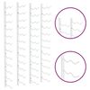 vidaXL Wall Mounted Wine Rack for 24 Bottles 2 pcs White Iron