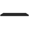 vidaXL Floating Wall Shelves 4 pcs Black 90x23.5x3.8 cm MDF