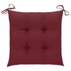 vidaXL Garden Chairs with Tea Table and Cushions Solid Acacia Wood