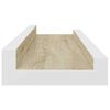 vidaXL Wall Shelves 4 pcs White and Sonoma Oak 40x9x3 cm