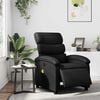 vidaXL Electric Massage Recliner Chair Black Faux Leather