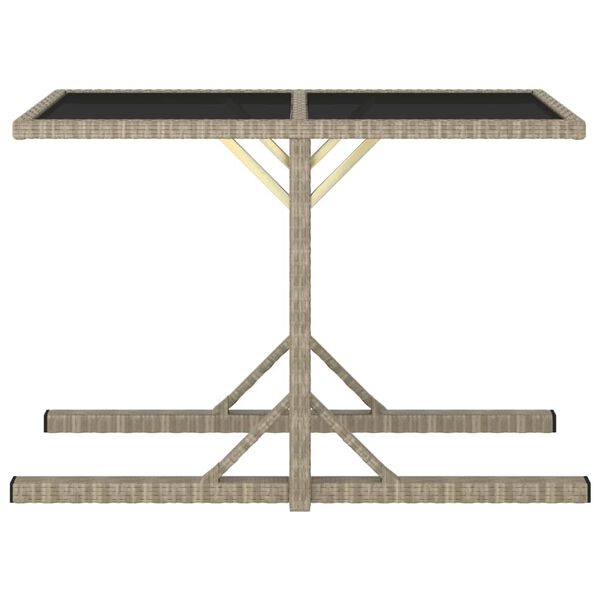 vidaXL 3 Piece Garden Dining Set Black