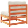 vidaXL 8 Piece Garden Sofa Set with Cushions Wax Brown Solid Wood Pine