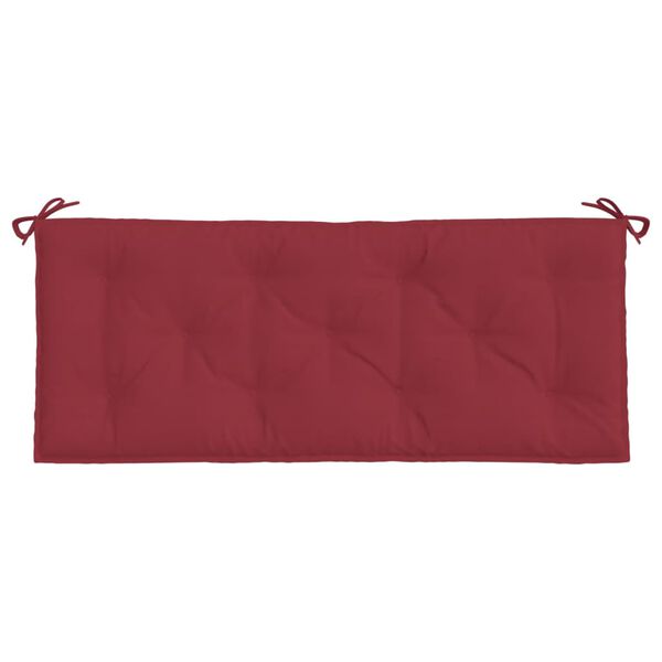 vidaXL Garden Bench Cushion Wine Red 120x50x7cm Oxford Fabric