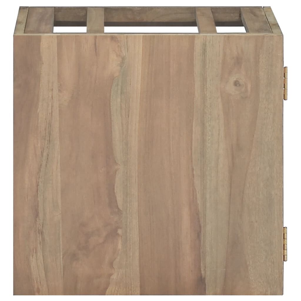 vidaXL Wall-mounted Bathroom Cabinet 46x25.5x40 cm Solid Wood Teak
