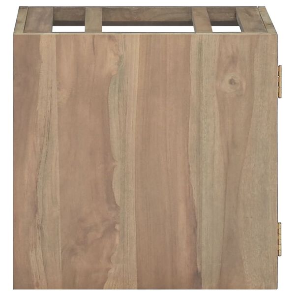 vidaXL Wall-mounted Bathroom Cabinet 46x25.5x40 cm Solid Wood Teak
