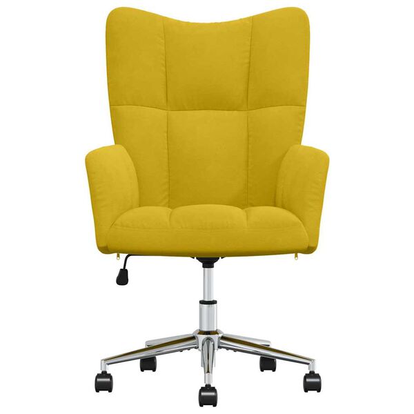 vidaXL Relaxing Chair Mustard Yellow Velvet