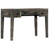 vidaXL Desk Black 110x50x75 cm Solid Mango Wood