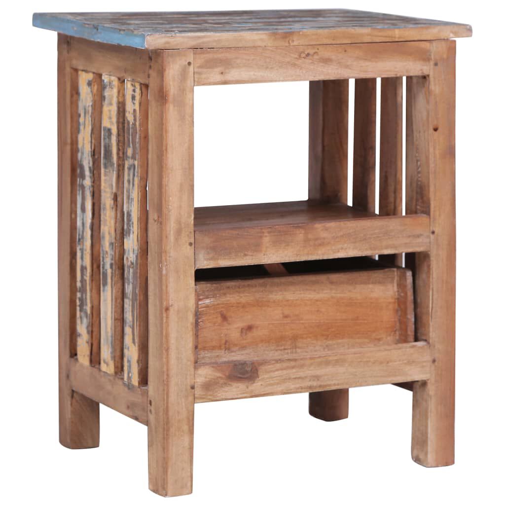 vidaXL Bedside Cabinet 41x30x50 cm Solid Mahogany Wood