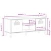 vidaXL Shoe Bench VIKEN White 106x35x45 cm Engineered Wood
