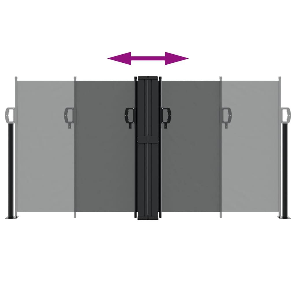 vidaXL Retractable Side Awning Anthracite 120x1000 cm