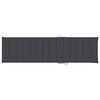 vidaXL Sun Loungers 2 pcs with Anthracite Cushion Solid Teak Wood
