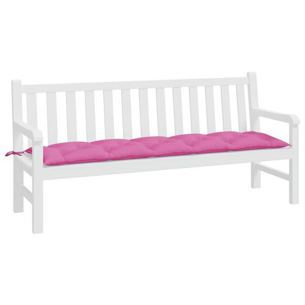 vidaXL Garden Bench Cushion Pink 180x50x7 cm Oxford Fabric