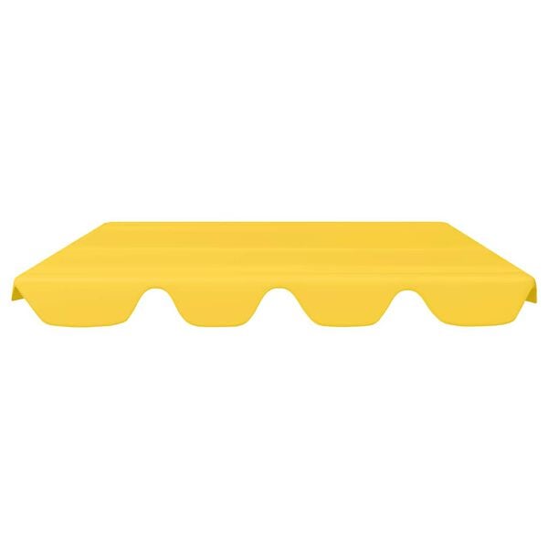 vidaXL Replacement Canopy for Garden Swing Yellow 188/168x145/110 cm